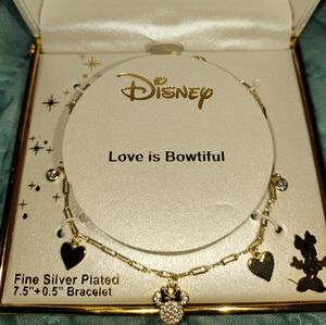 Disney Silver Bracelet Elegant Minimalist Design